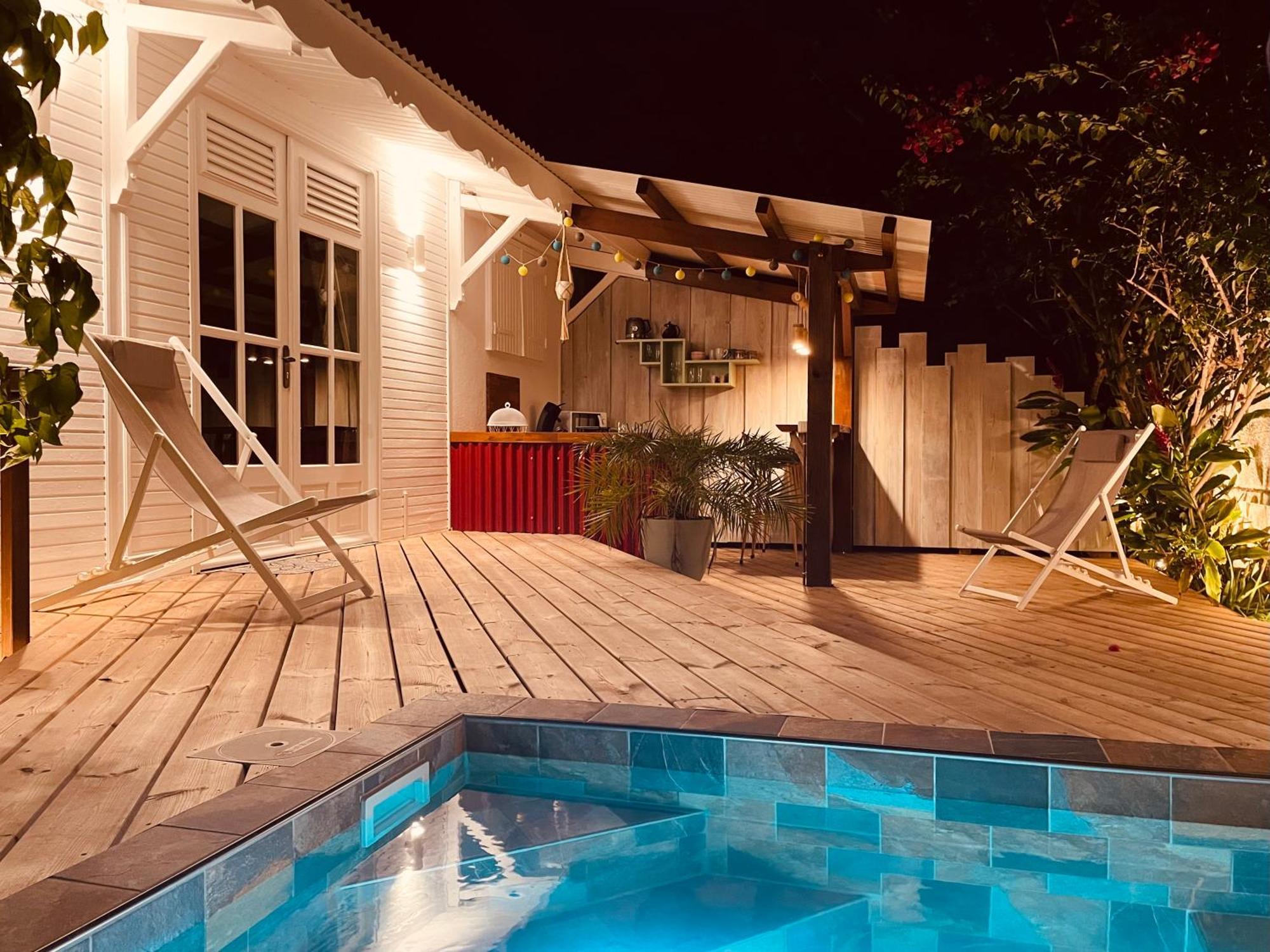 Les Coulirooms - Suite Avec Jacuzzi Et Grande Terrasse Sainte-Anne  Luaran gambar